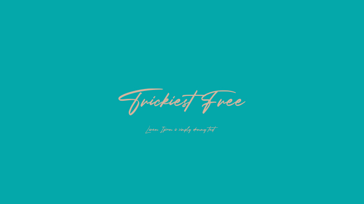Trickiest Free Font