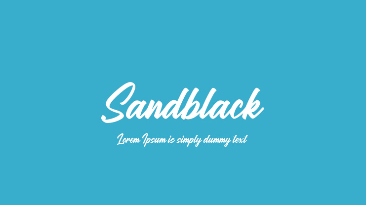 Sandblack Font