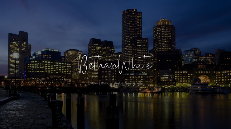 BethanWhite Font
