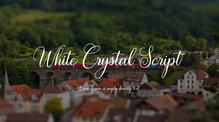 White Crystal Script Font