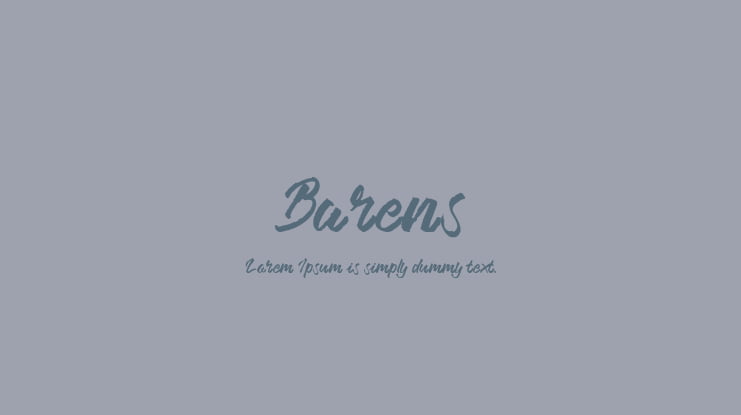 Barens Font