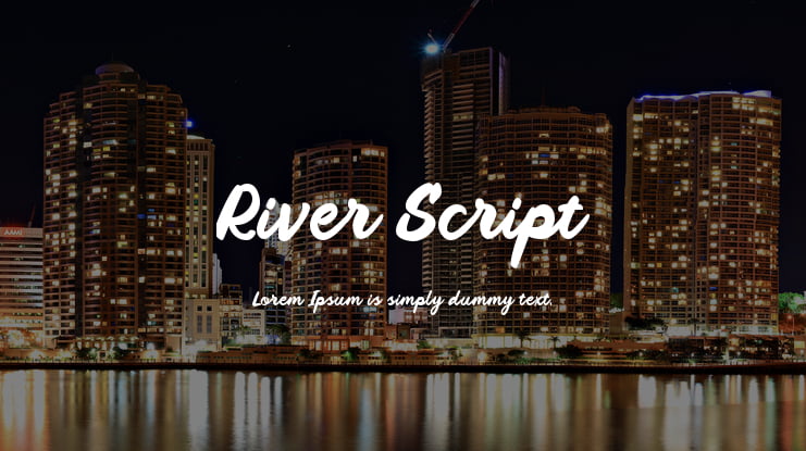 River Script Font