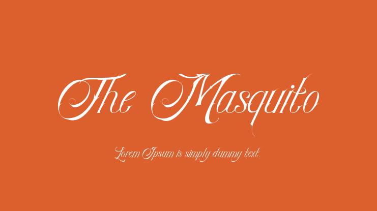 The Masquito Font