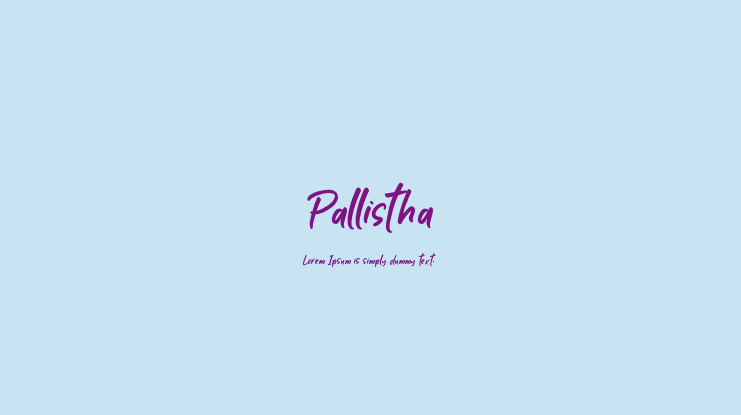 Pallistha Font