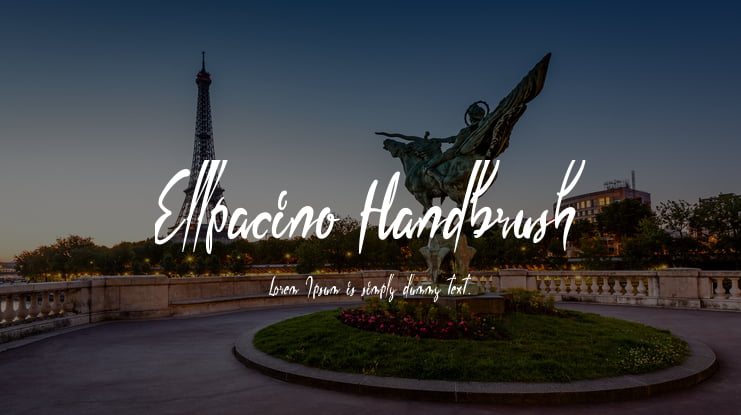 Ellpacino Handbrush Font
