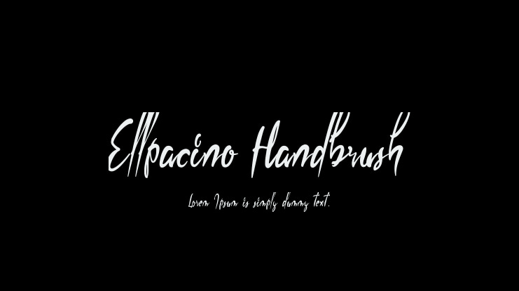 Ellpacino Handbrush Font