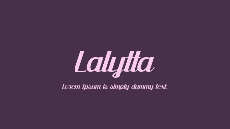 Lalytta Font