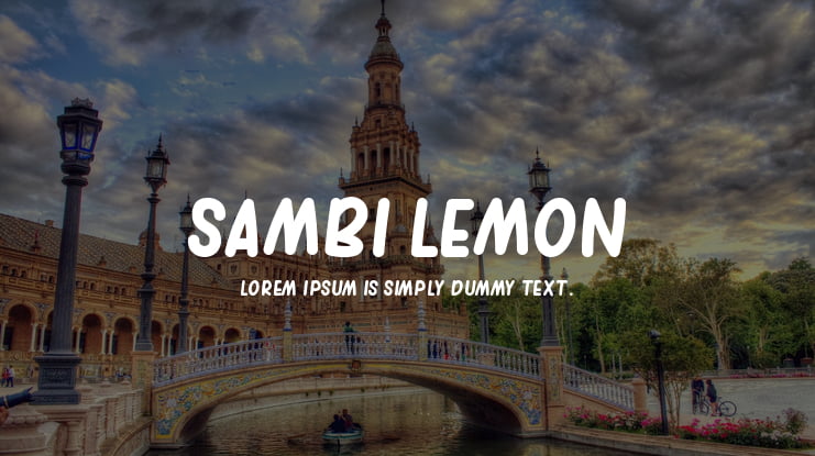 sambi lemon Font
