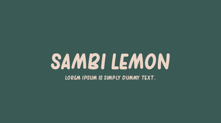 sambi lemon Font