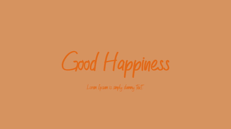 Good Happiness Font
