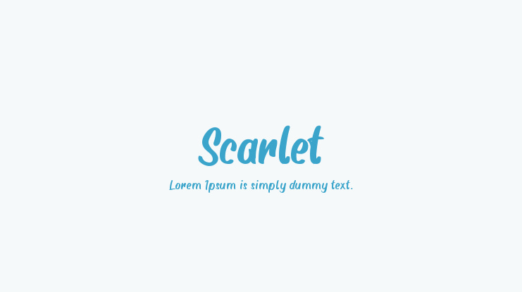 Scarlet Font