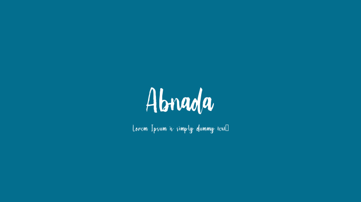Abnada Font
