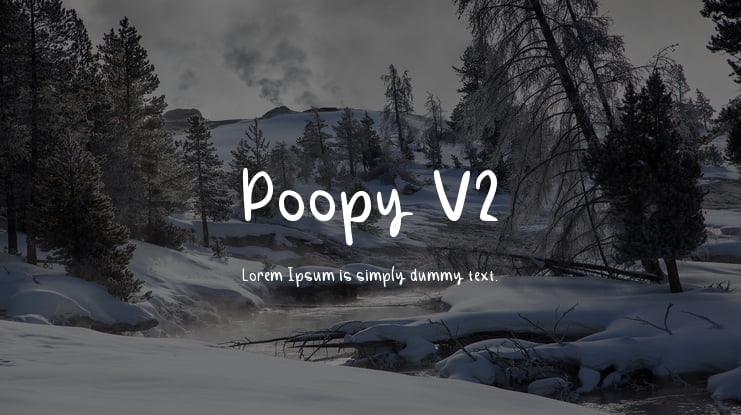 Poopy V2 Font