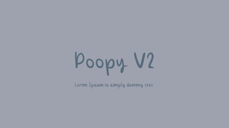 Poopy V2 Font