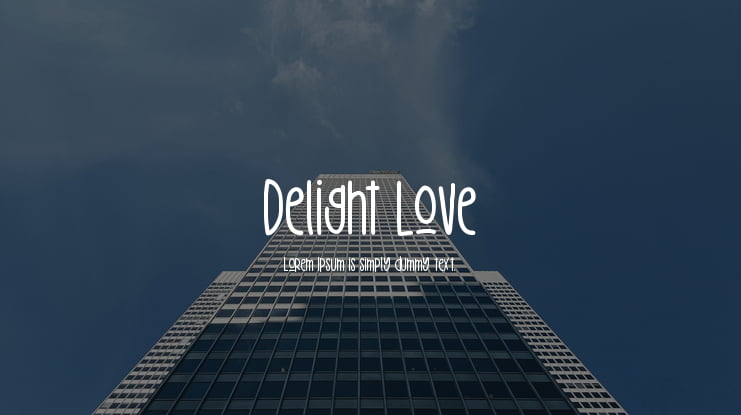 Delight Love Font