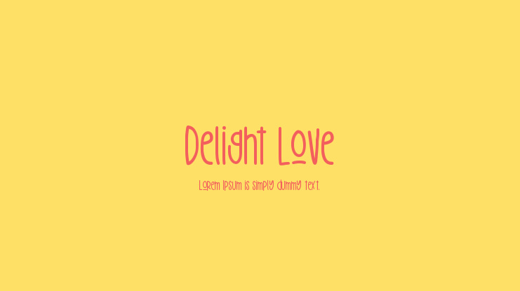 Delight Love Font