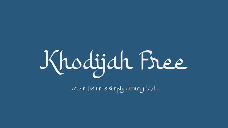 Khodijah Free Font