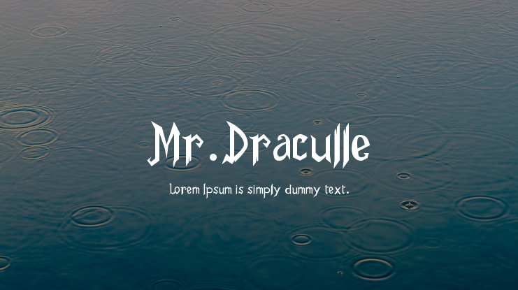 Mr.Draculle Font