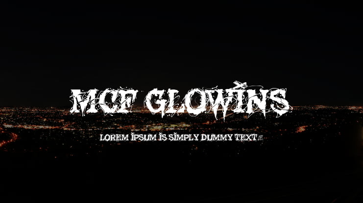 MCF Glowins Font