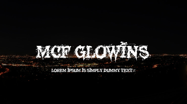 MCF Glowins Font