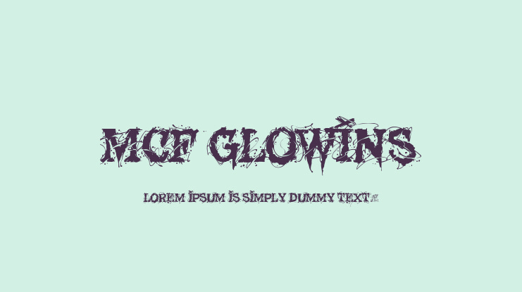 MCF Glowins Font
