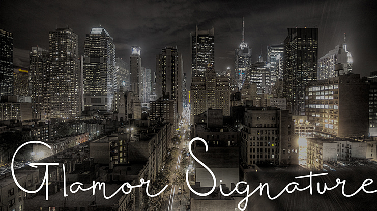 Glamor Signature Font