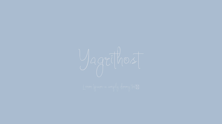 Yagrithost Font
