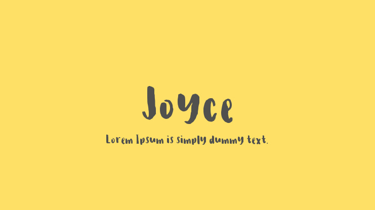 Joyce Font