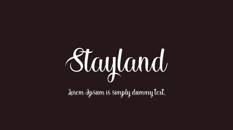 Stayland Font