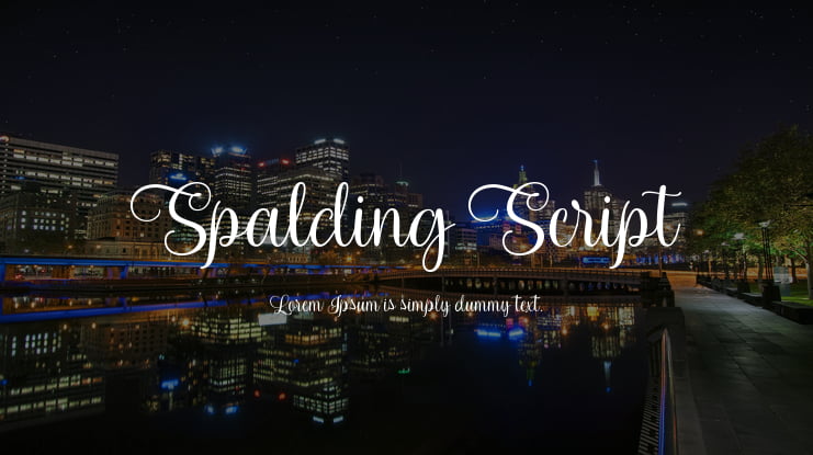 Spalding Script Font