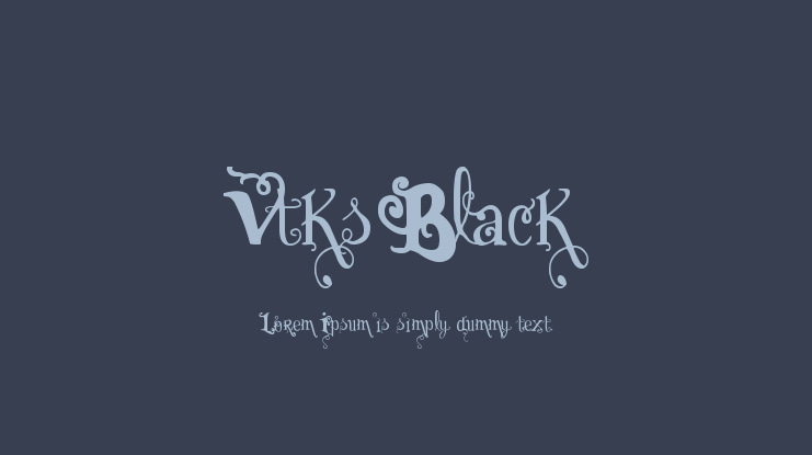 Vtks Black Font