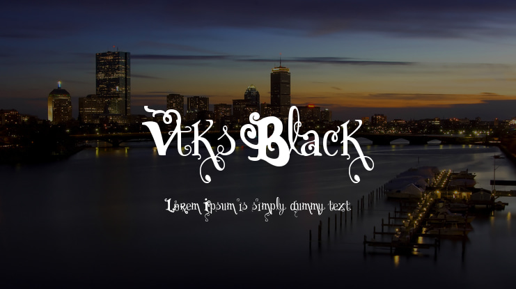 Vtks Black Font