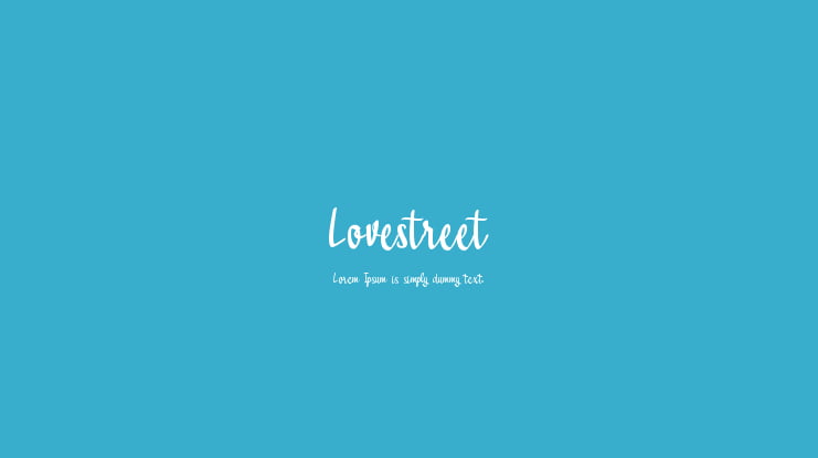 Lovestreet Font