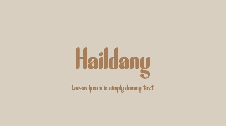 Haildany Font