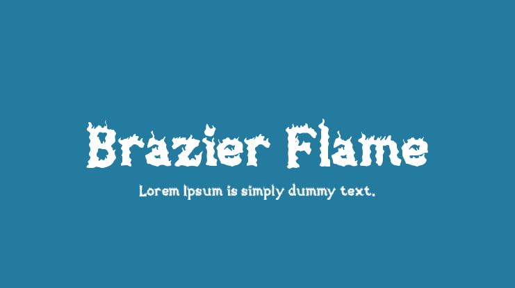 Brazier Flame Font