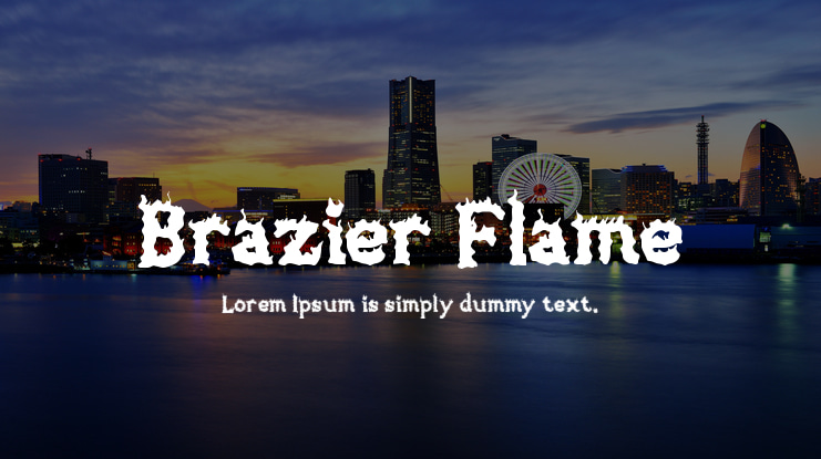 Brazier Flame Font