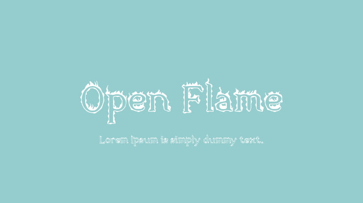 Open Flame Font