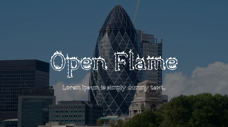 Open Flame Font