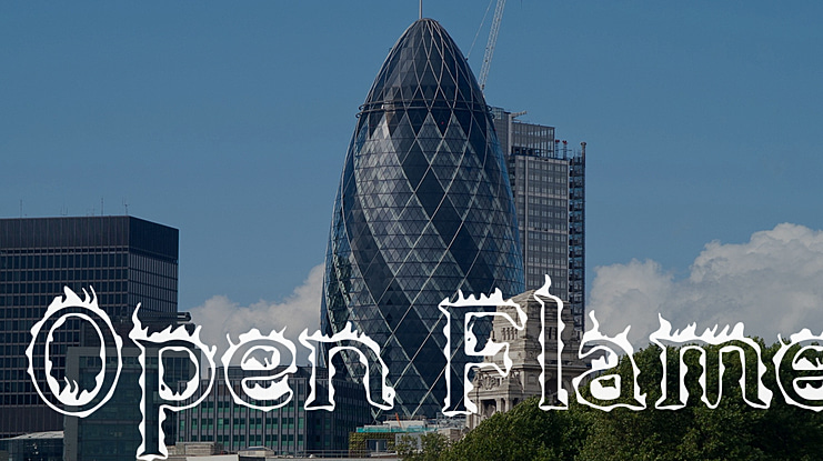 Open Flame Font