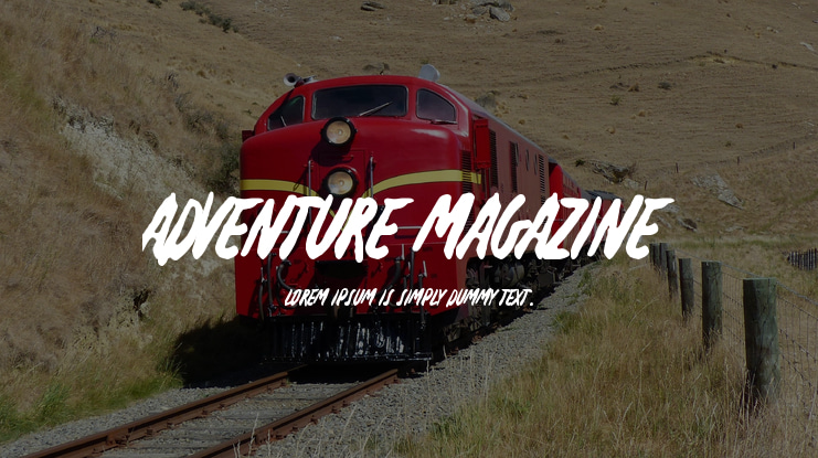 Adventure Magazine Font