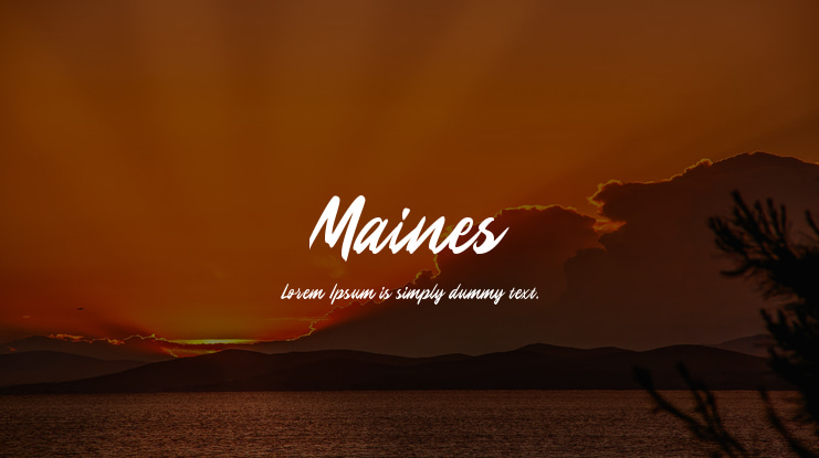 Maines Font
