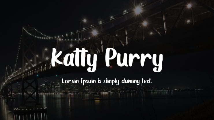 Katty Purry Font