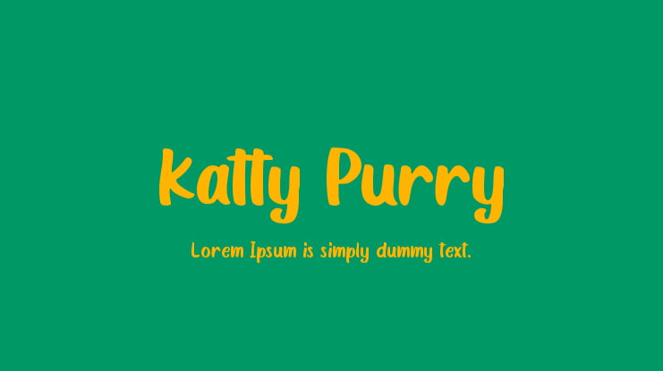 Katty Purry Font