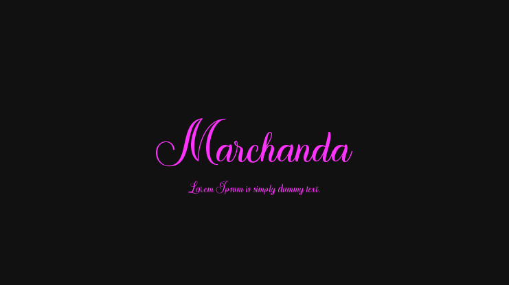 Marchanda Font