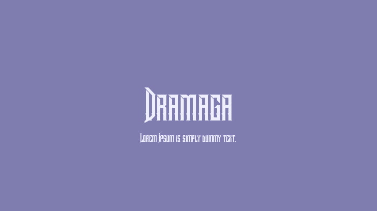 Dramaga Font
