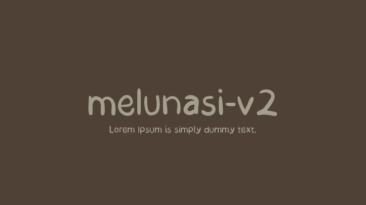 melunasi-v2 Font