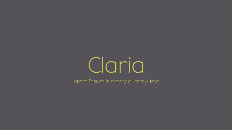 Claria Font