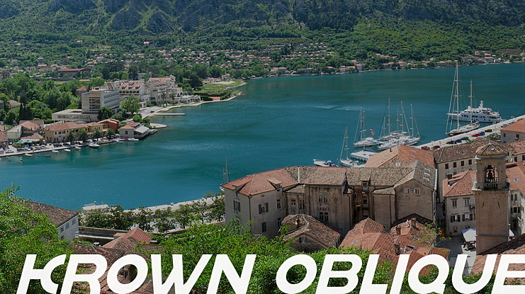 krown oblique Font Family