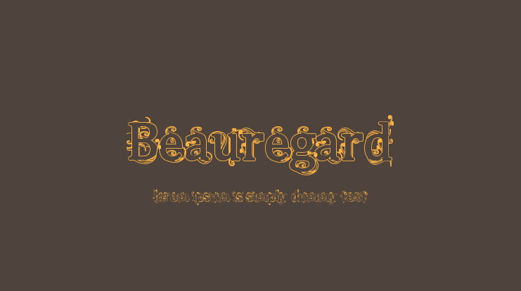 Beauregard Font Family