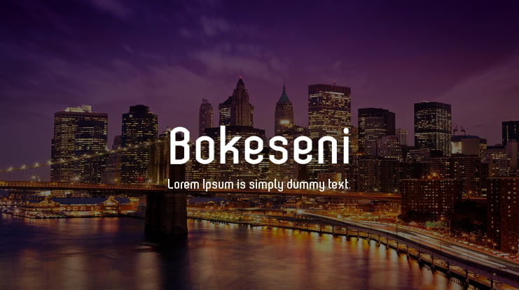 Bokeseni Font Family